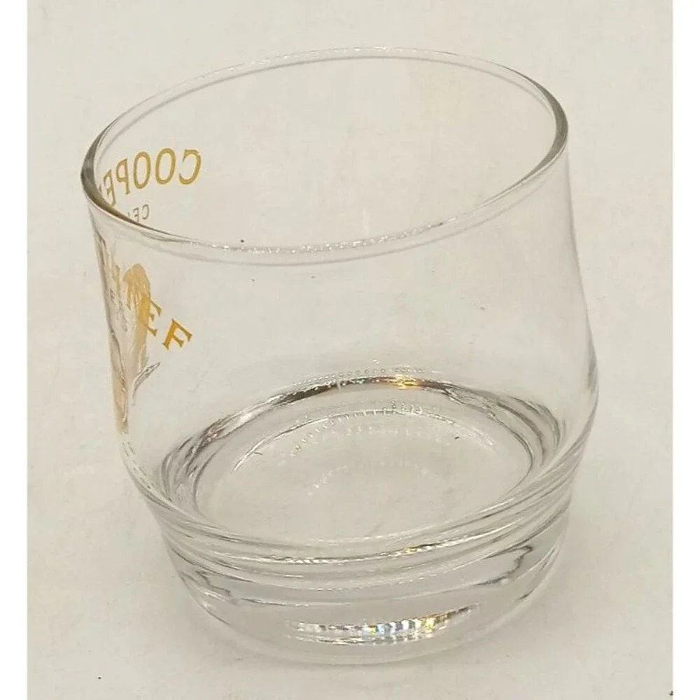 Cooper & Thief Cellarmasters Whiskey Glass Gold Barrel Rocks Glass Bourbon